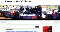 Desktop Screenshot of facesofourchildren.org